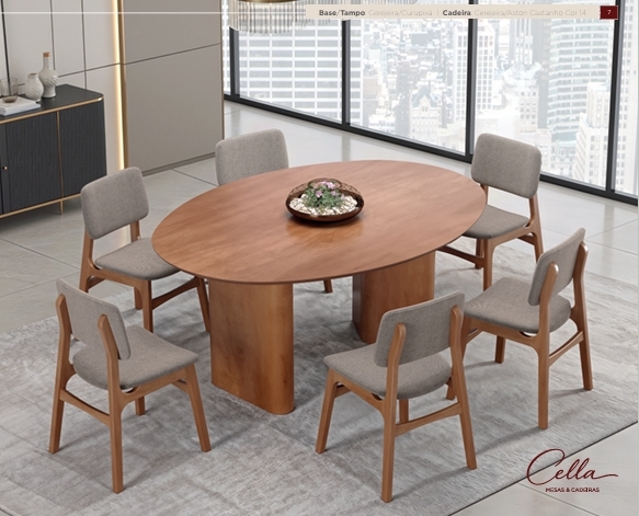 Conjunto 02 | Mesa + Cadeira | Consulte Valores na Descrição! | Cella 1026