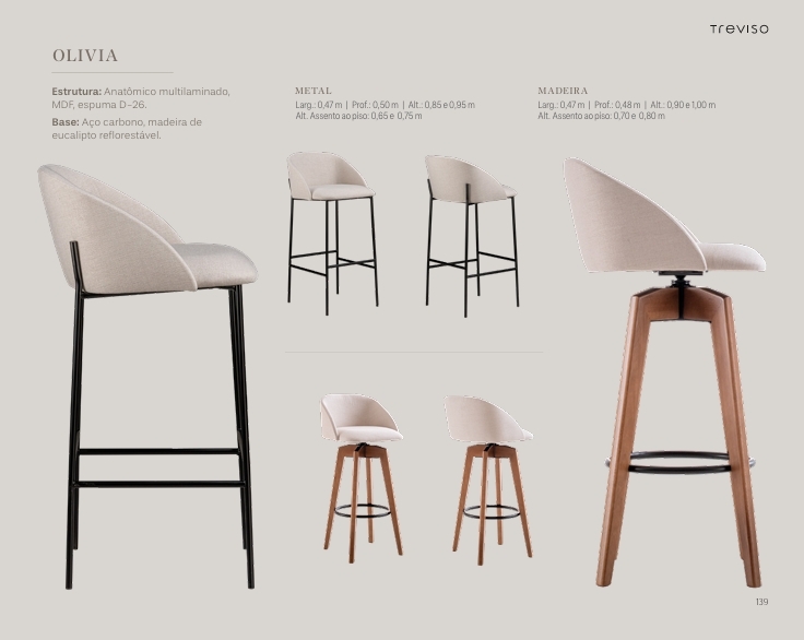 Banqueta Olivia | Treviso 1125