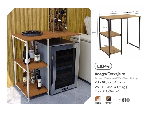 Adega | LI044 | Venda:-62% | Kappesberg Crome 0925