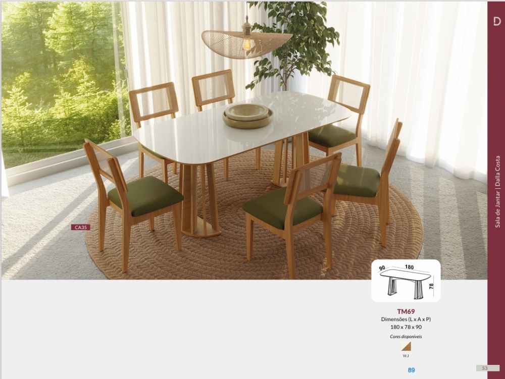 Mesa TM69 + Cadeira CA35 | Dalla Costa 0826
