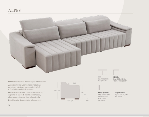 Sofá Alpes | Treviso 1025