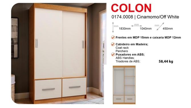 Roupeiro Colon | Genialflex 0826