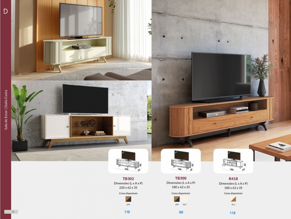 Rack | TB302 - TB300 - R418 | Dalla Costa 0826