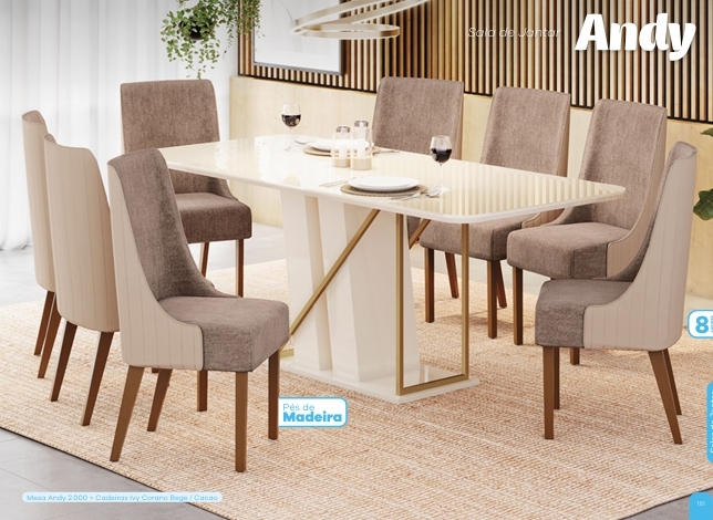 Sala De Jantar Andy | Henn | Venda : -60% 0925