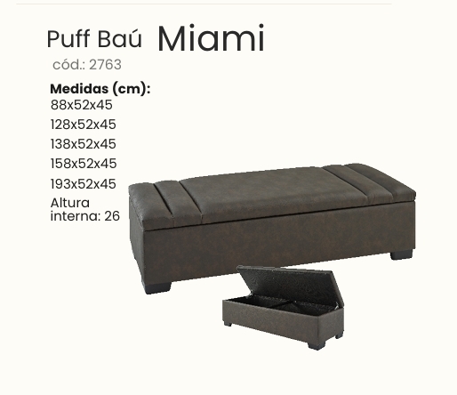 Puff Baú Miami | Estofama 0626