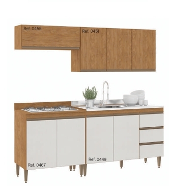 Cozinha Modulada 4PÇS | S03.152 | Soluzione 0326
