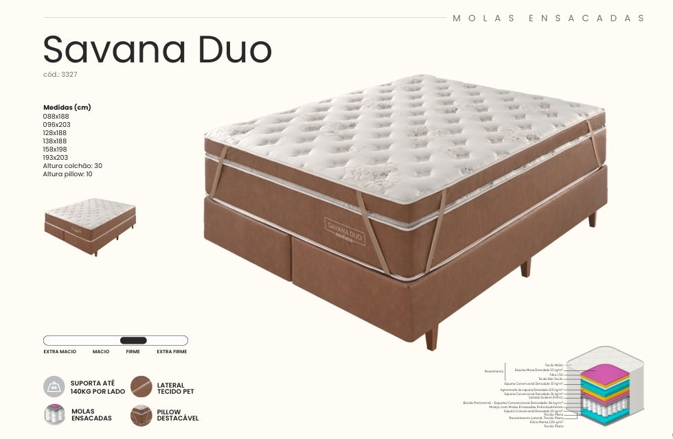 Colchão Savana Duo | Estofama 0626