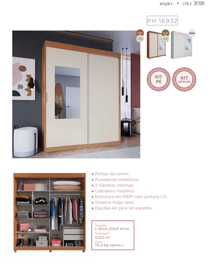 Roupeiro PH 16932 | Herval 0726