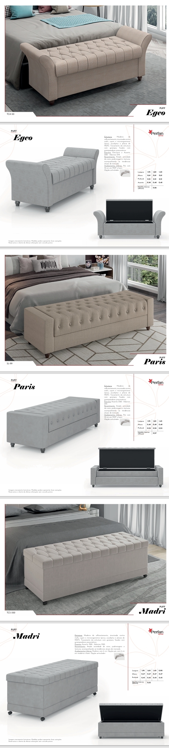 Puffs | Egeo - Paris - Madri | Perfan 0725
