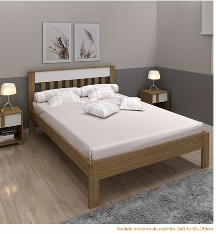 Cama Casal | CM8007 | Consulte Valores Na Descrição | Tecnomobili 1026