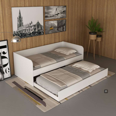 Sofá Cama Retrátil Solteiro | CM8032 | Venda:-15% |  Tecnomobili 0925