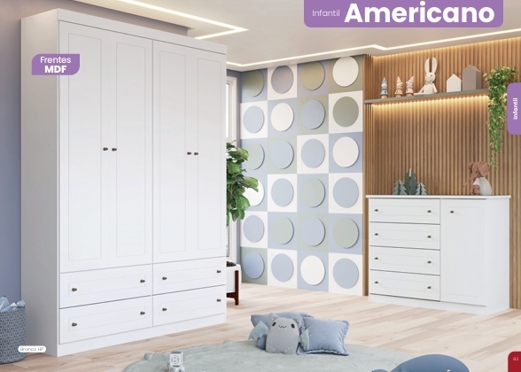 Roupeiro Infantil Americano | Henn Infantil 0426