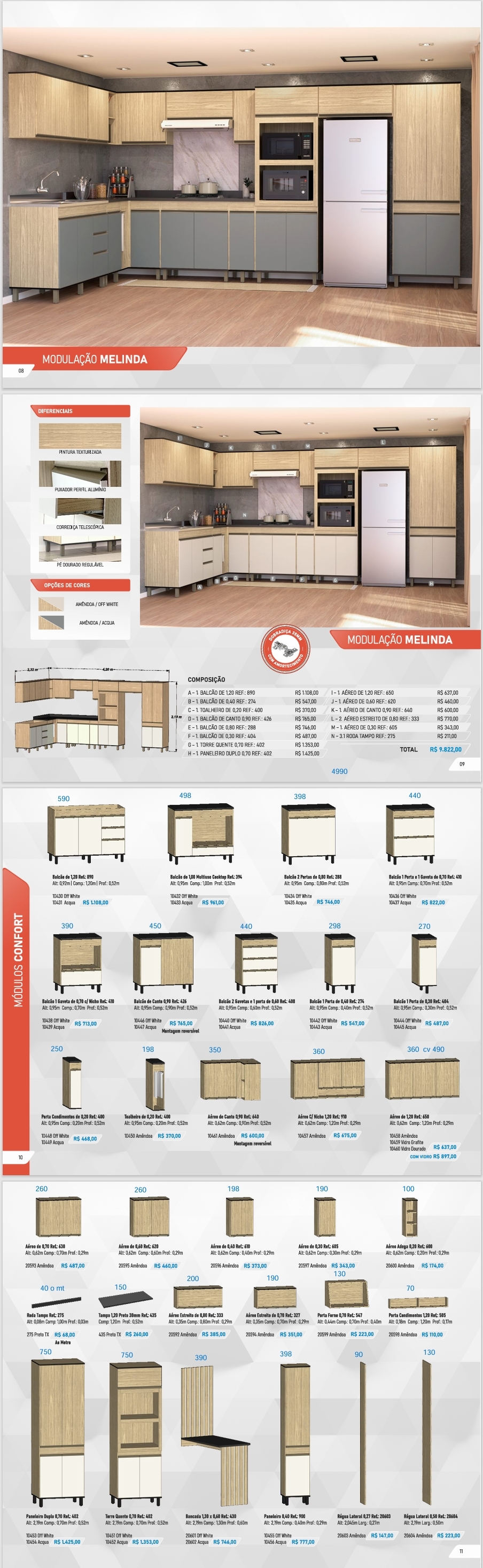 Cozinha Modulada Melinda | Regale Venda : -55% 0925