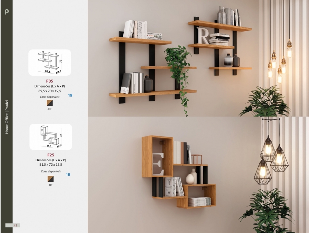 Prateleira Suspensa | F35 - F25 | Dalla Costa 0826
