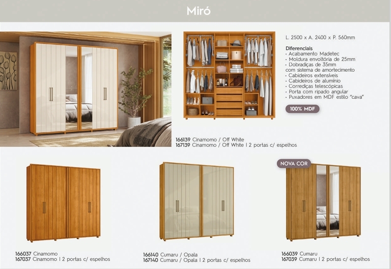 Roupeiro Miró | Madetec 0925