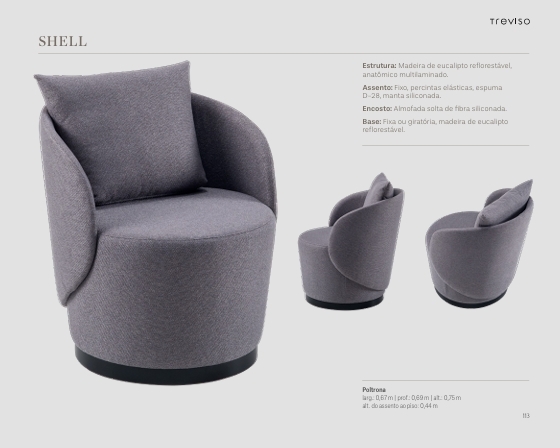 Poltrona Shell | Treviso 1025