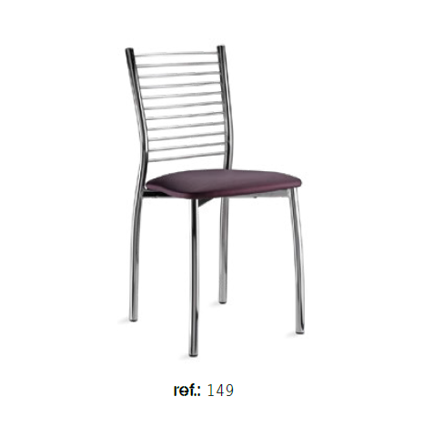 Cadeira Fixa c/ Assento Estofado | 149 | Milano Móveis