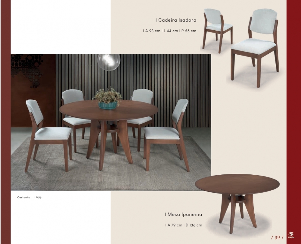 Mesa Ipanema + Cadeira Isadora | Refinatto 0925