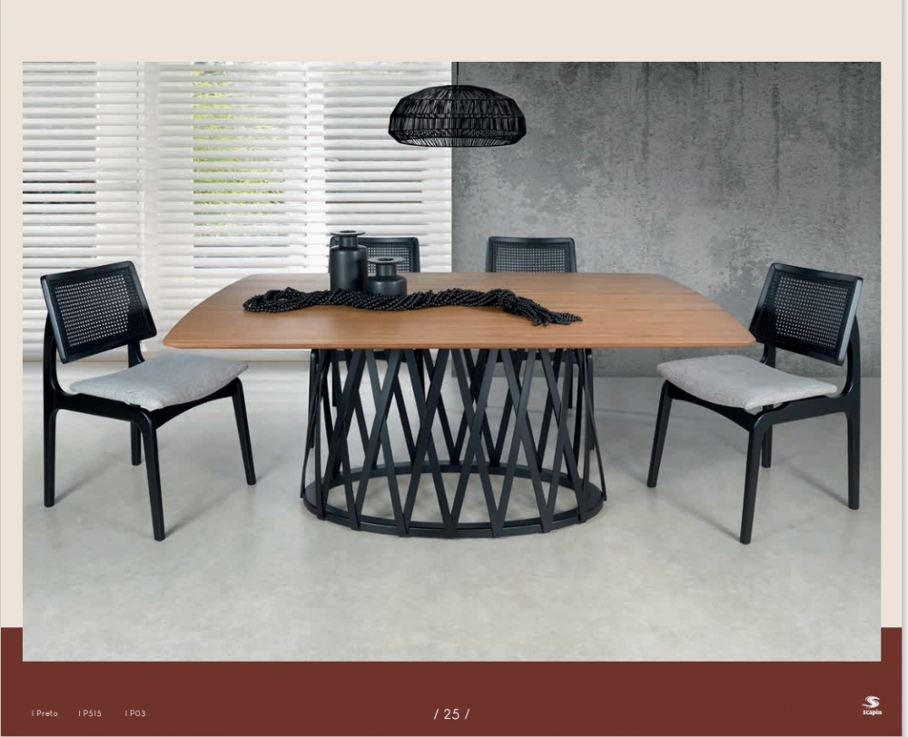 Mesa Nairóbi + Cadeira Amsterdã | Refinatto 0925 
