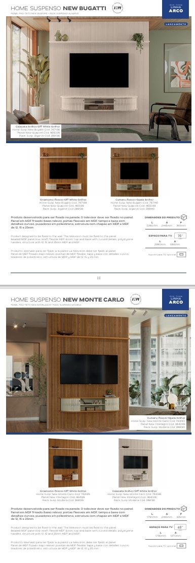 Home Suspenso | New Bugatti - New Monte Claro | Madetec 0525
