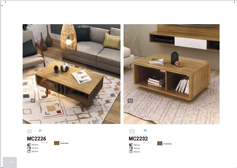Mesas de Centro/Lateral | MC2232 - MC2226 - E1720 | Venda:-15% | Tecnomobili 0925