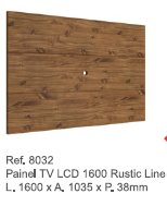 Painel 1600 Rustic Line | Ref 8032 | MPO Móveis 