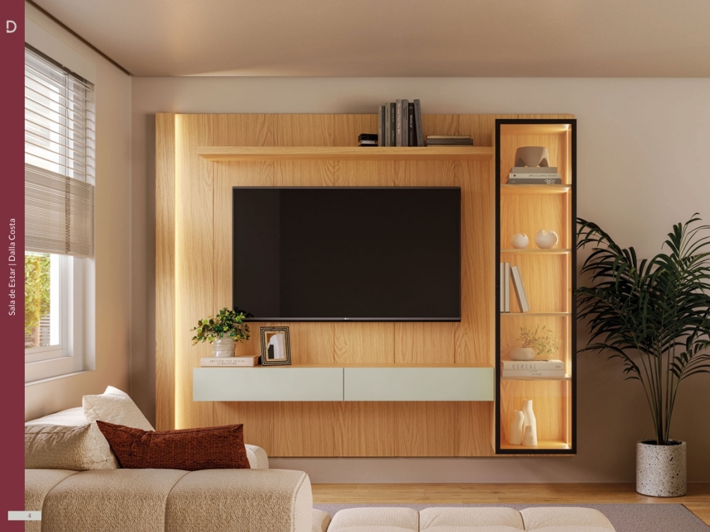 Painel C/Cristaleira | TB361L - C7728L - TB362L | Dalla Costa 0826