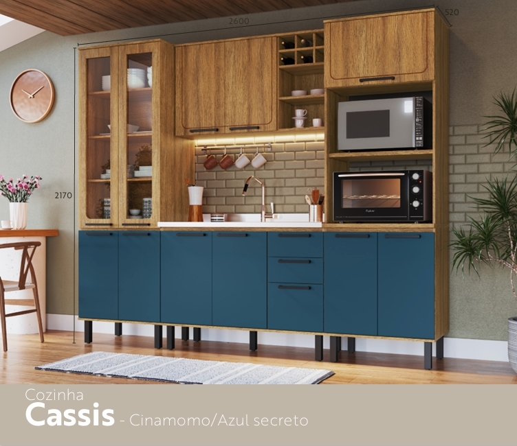 Cozinha Modulada Cassis | Móveis Canção 0426