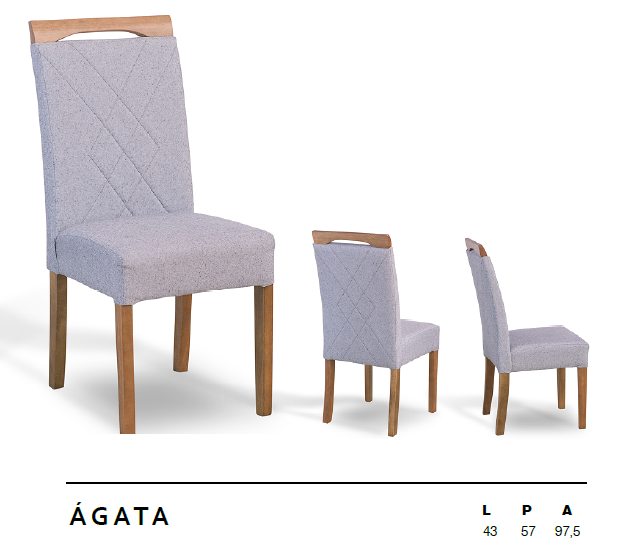 Cadeira Ágata | L2 Design Mobiliário