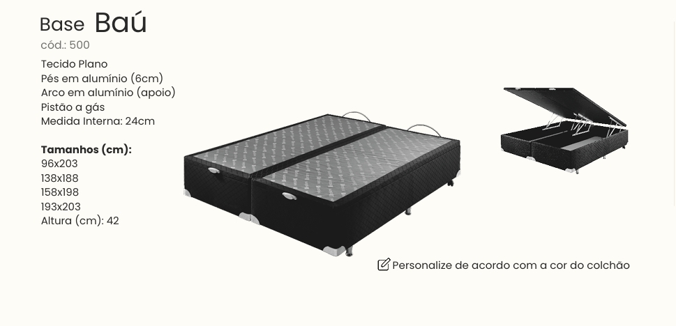 Base Box Baú | Estofama 0626