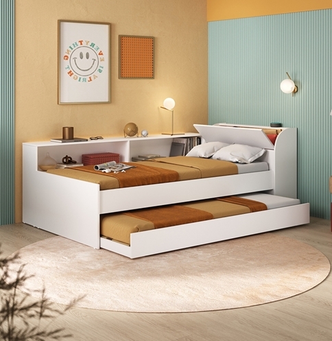 Cama Solteiro + Auxiliar | Hecol 0326