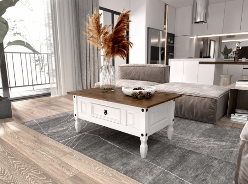 Mesa De Centro 1 Gaveta Berlim | Adenau 1026