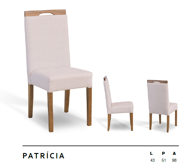 Cadeira Patrícia | L2 Design Mobiliário