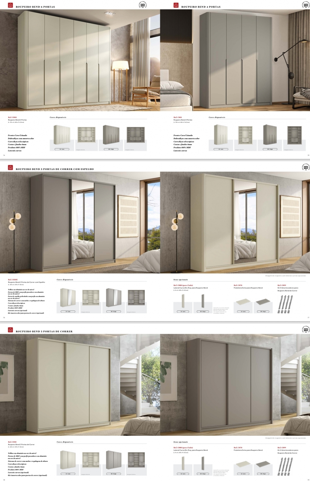 Roupeiro Bend | C800 - C830E -C830 - C831E - C831 | Decorline 0425