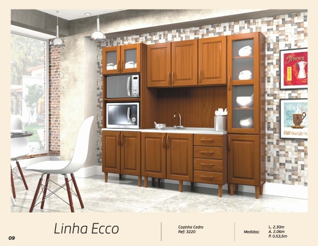 Linha Ecco | Cozinha Modulada | 3220 | Carmogran 0625